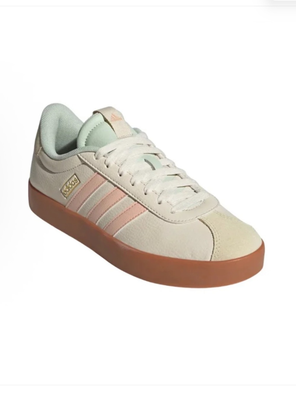 Adidas VL Court 3.0 - Wonder White / Powder Coral / Linen Green